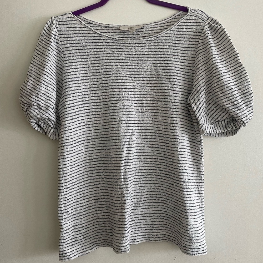 LOFT striped shirt women’s size medium